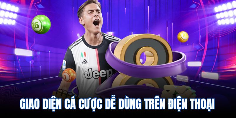 Giao diện cá cược dễ dùng trên điện thoại